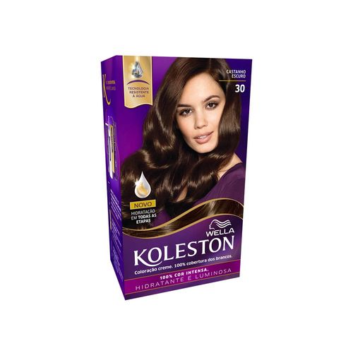 Tintura Creme Koleston Castanho Escuro 30