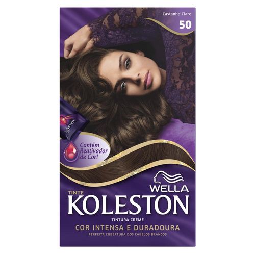 Tintura Creme Koleston Castanho Claro 50