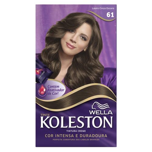 Tintura Creme Koleston Louro Cinza Escuro 61