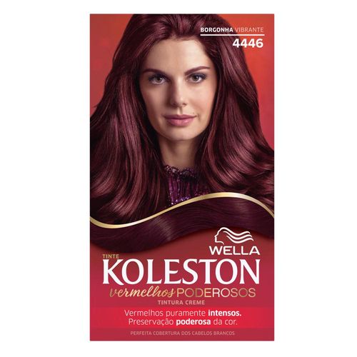 Tintura Creme Koleston Vermelhos Poderosos Borgonha Vibrante 4446 Tons Especiais