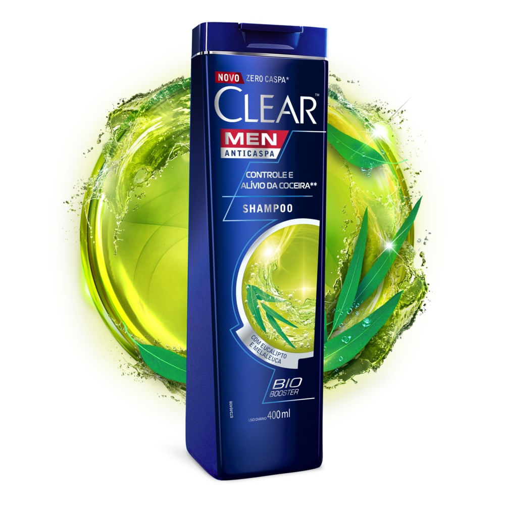 Shampoo Anticaspa Clear Men Controle da Coceira 400ml