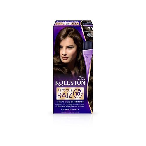 Tintura Koleston Retoque Raiz 10 minutos 30 Castanho Escuro