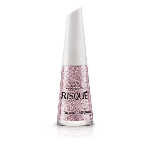 Esmalte Glitter Risqué granulado rosé 8ml