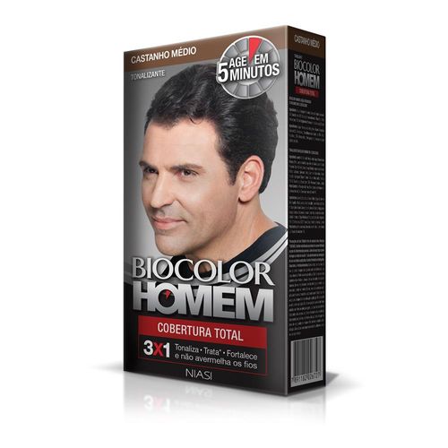 Tonalizante Biocolor Homem Castanho Médio