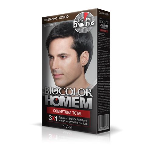 Tonalizante Biocolor Homem Castanho Escuro