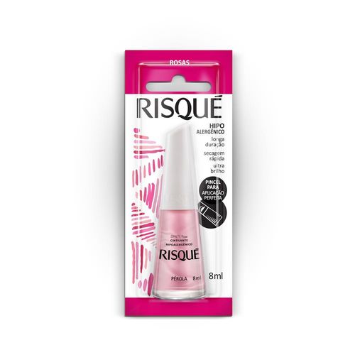 Esmalte Cintilante Risqué pérola 8ml