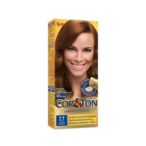 Tintura Creme Cor&Ton Mini Kit 7.7 Morron Dourado