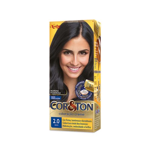 Tintura Creme Cor&Ton Mini Kit 2.0 Preto