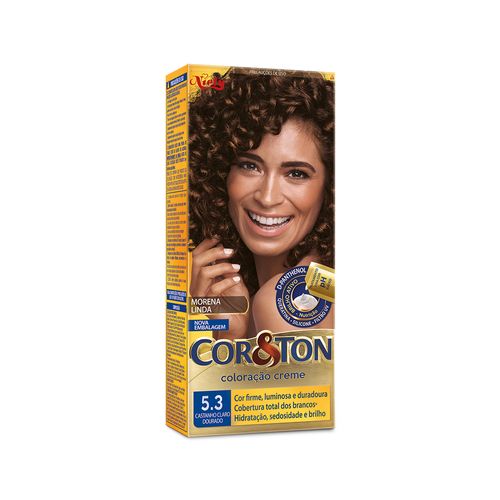 Tintura Creme Cor&Ton Mini Kit 5.3 Castanho Claro Dourado