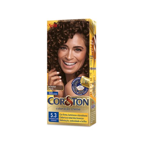 Tintura Creme Cor&Ton Mini Kit 5.3 Castanho Claro Dourado