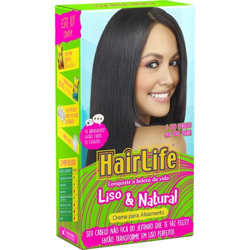 Creme Alisante HairLife Liso e Natural 160g