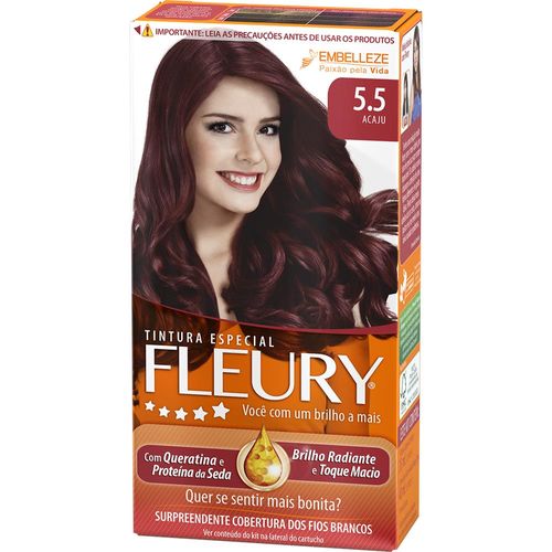 Tintura Líquida Fleury 5.5 Acaju kit