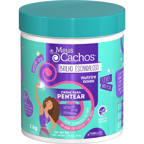 Creme para Pentear Meus Cachos Brilho Escandaloso 1kg
