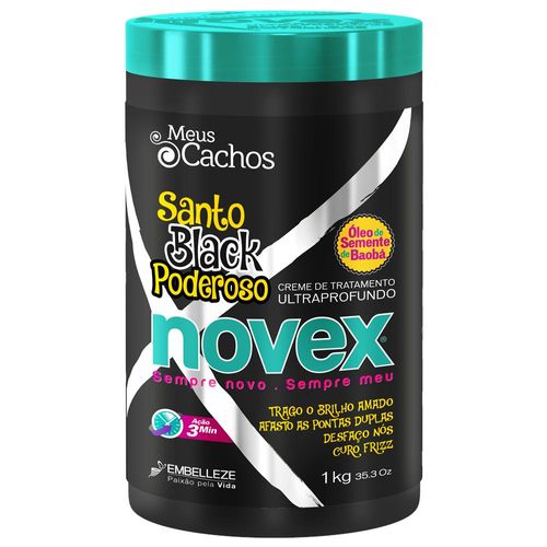 Creme de Tratamento Novex Santo Black 1kg