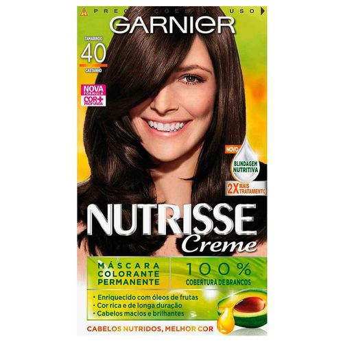 Tintura Creme Garnier Nutrisse castanho 40