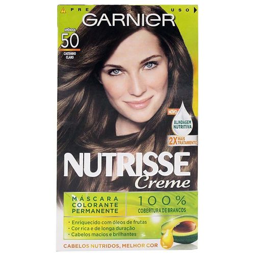Tintura Creme Garnier Nutrisse castanho claro 50