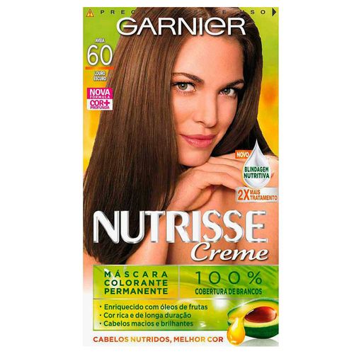 Tintura Creme Garnier Nutrisse loiro escuro-aveia 60