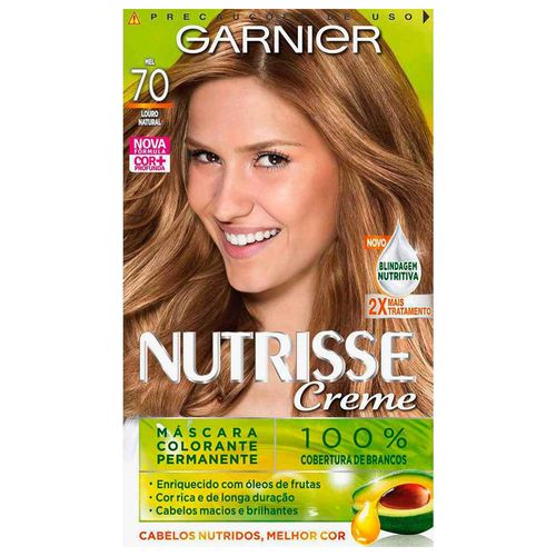 Tintura Creme Garnier Nutrisse louro natural 70
