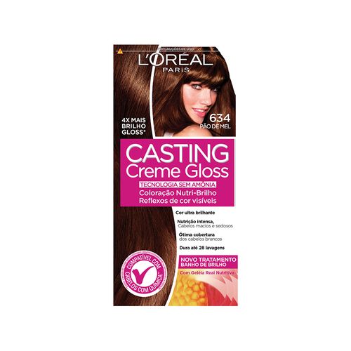 Tintura Creme Casting Gloss 634 Pão de Mel