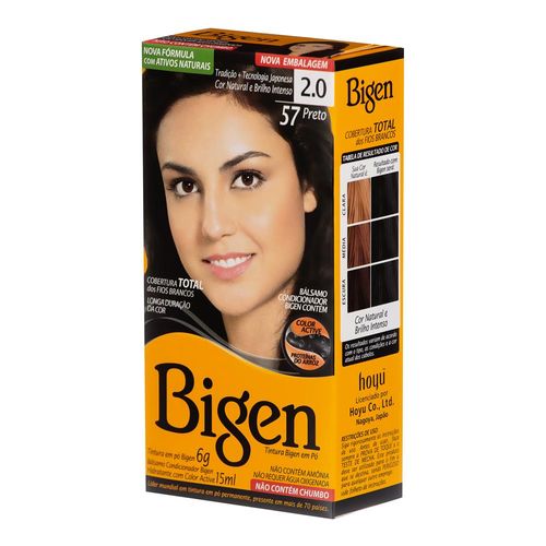 Tintura em Pó Bigen 57 Preto