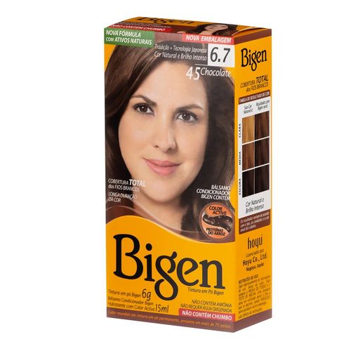Tintura em Pó Bigen 45 Chocolate