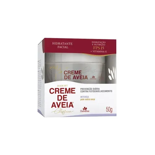 Hidratante Facial Davene Creme de Aveia Intensa FPS15 50g
