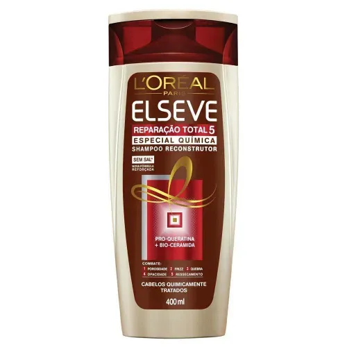 Shampoo Elseve Reparação Total 5 Pós Química 400ml
