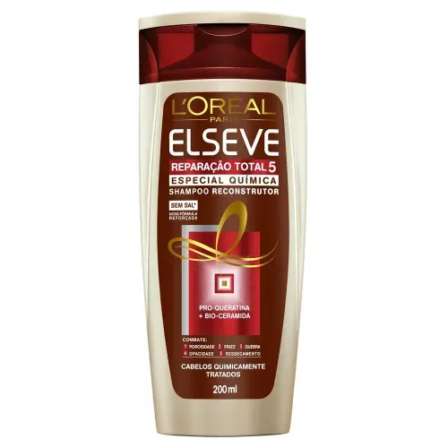 Shampoo Elseve Reparação Total 5 Pós Química 200ml