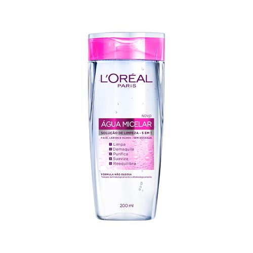 Solução de Limpeza Facial L'oréal Água Micelar 200ml