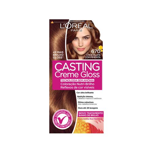 Tintura Casting Creme Gloss 670 Chocolate Com Pimenta 1 Unidade