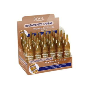 Ampola Capilar Skafe vitaminas A+E+B5 10ml (Unidade)