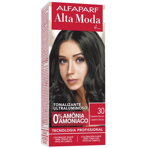 Tonalizante Altamoda 30 castanho escuro kit 120g