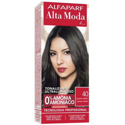 Tonalizante Altamoda 40 castanho médio kit 120g