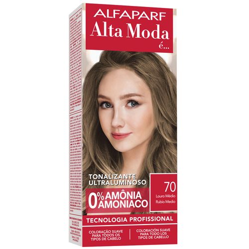 Tonalizante Altamoda 70 louro médio kit 120g