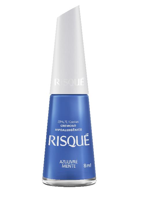 Esmalte Cremoso Risqué azulivre mente 8ml