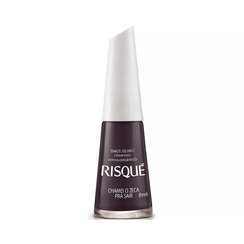 Esmalte Cremoso Risqué Escuros chamei o zeca pra sair 8ml