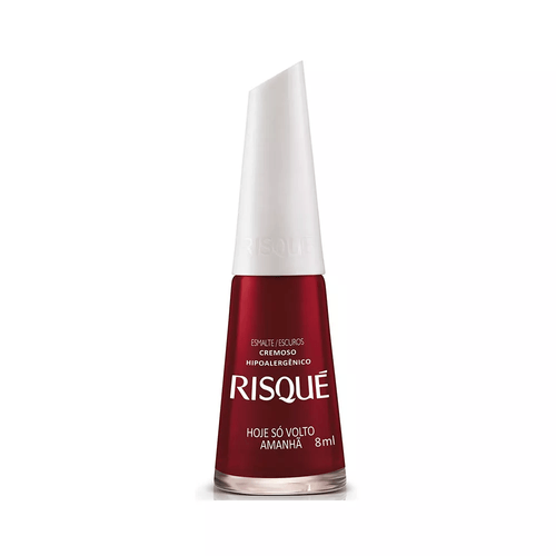 Esmalte Cremoso Risqué Escuros hoje só volto amanhã 8ml