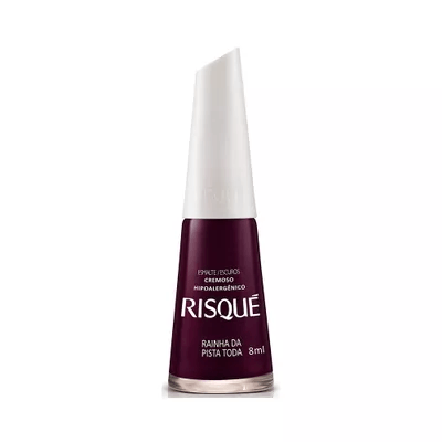 Esmalte Cremoso Risqué Escuros rainha da pista toda 8ml