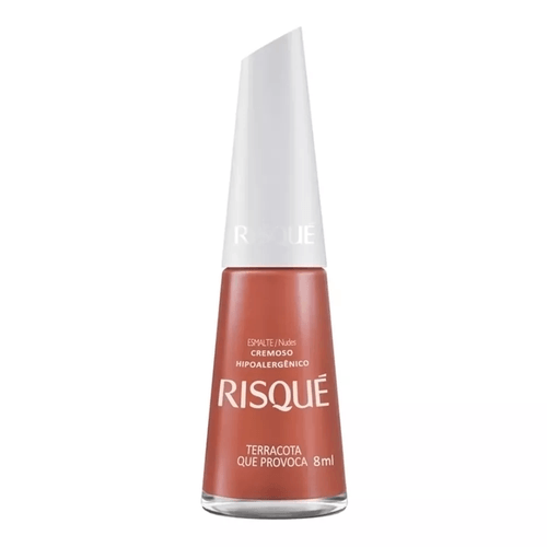 Esmalte Cremoso Risqué Nudes terracota que provoca 8ml