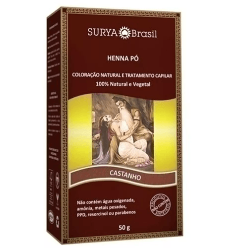 Henna Surya pó cor castanho 50g