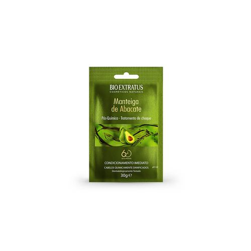 Tratamento de Choque Bio Extratus pós química manteiga de abacate 30g