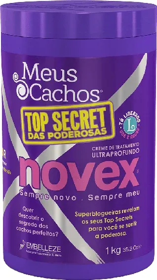 Creme de Tratamento Novex Meus Cachos Top Secret das Poderosas 1kg