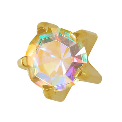 Brincos de perfuração cristal espelhado Studex R115Y