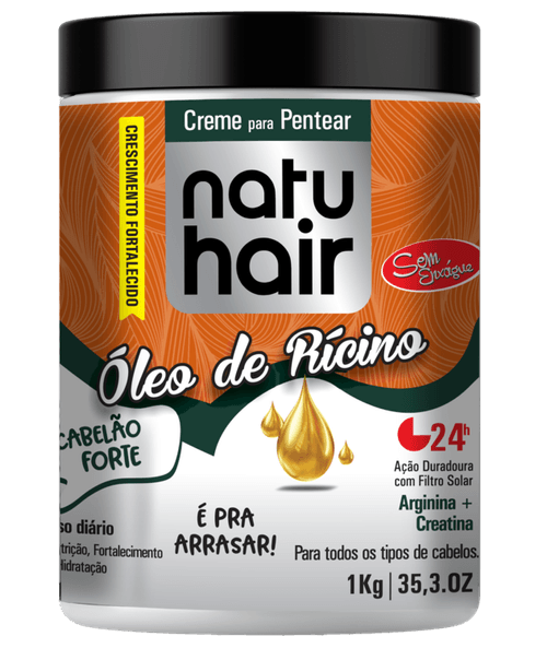 Creme Para Pentear Natu Hair óleo de rícino 1kg