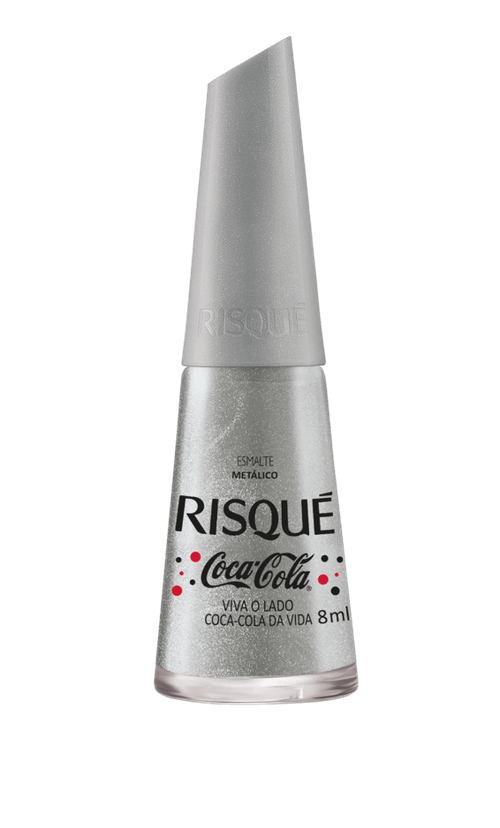 Esmalte Metálico Risqué Coca-Cola viva o lado coca-cola da vida 8ml