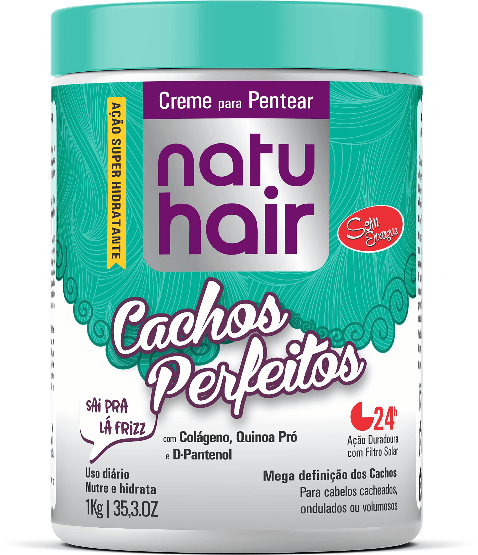Creme Para Pentear Natu Hair Cachos Perfeitos 1Kg