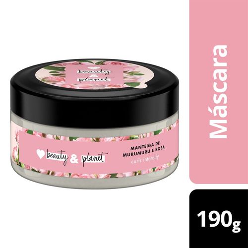 Máscara de Tratamento Beauty & Planet Manteiga de Murumuru & Rosas Curls Intensify 190g