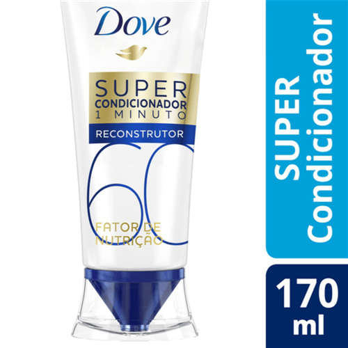 Super Condicionador Dove 1 Minuto Fator de Nutrição 60 Reconstrutor 170ml
