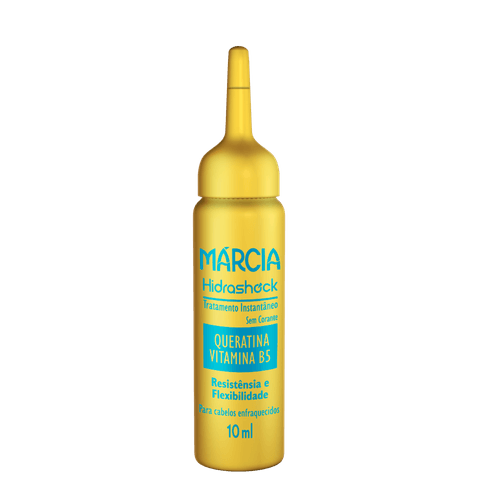 Ampola Márcia Hidrashock Queratina e Vitamina B5 10ml