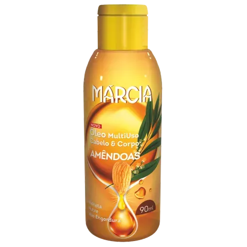Óleo Multiuso Márcia Cabelo e Corpo Amêndoas 90ml